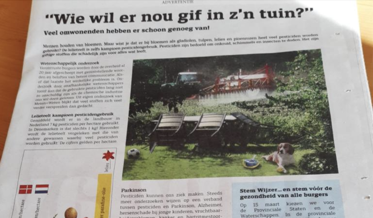 Paginagrote advertentie van M=W in noordelijke dagbladen