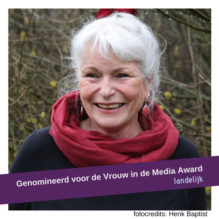 Alok van Loon is winnaar van Vrouw in de Media Award Drenthe